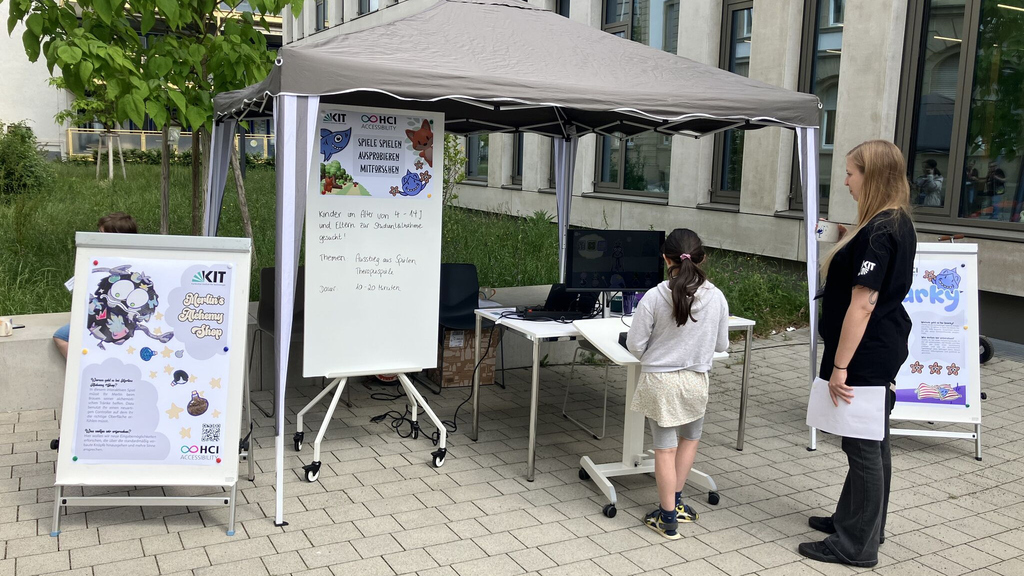 Unser Pavillon am Tag der offenen Tür.