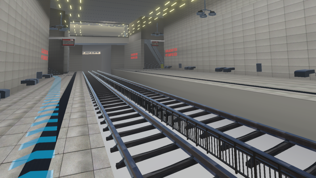 Screenshot of our Application that simulats the barriers in the built environment at Durlacher Tor in Karlsruhe