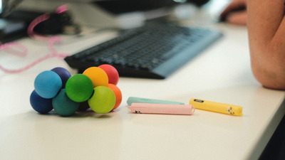 A abstract depiction of neuro diversity at work. 